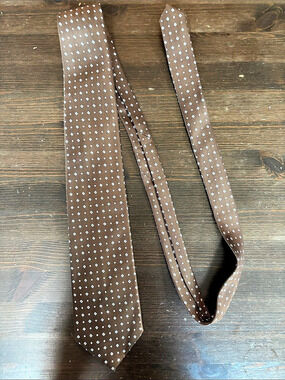 Romario Manzini collection Geometric Tie in Brown & Blue